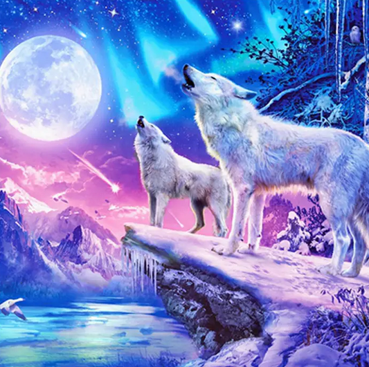 Paint by Number - White Wolf Moon